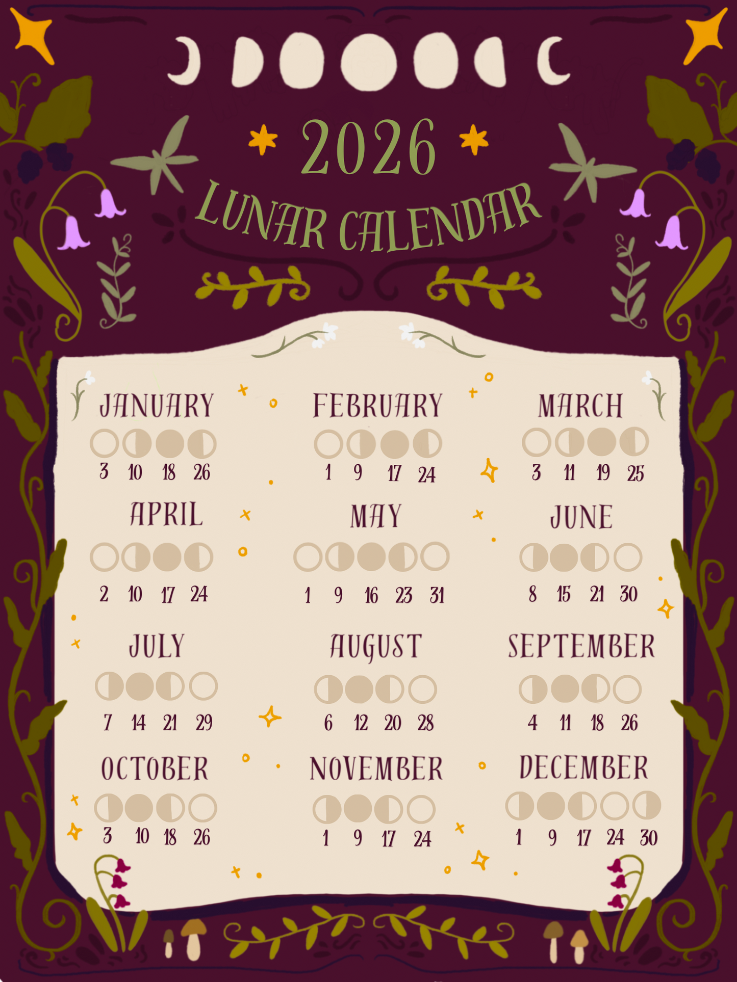 2026 Lunar Calendar