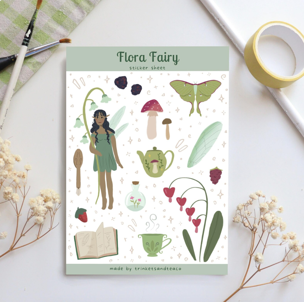 Flora Fairy Sticker Sheet