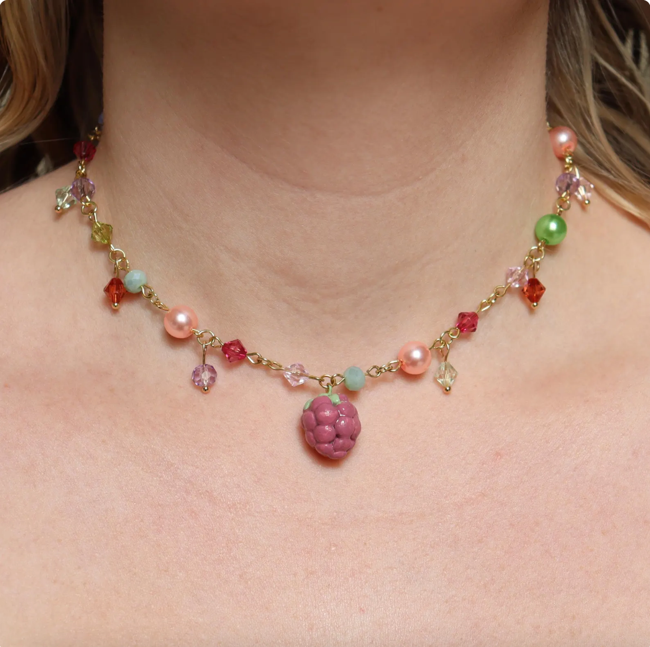Raspberry Necklace