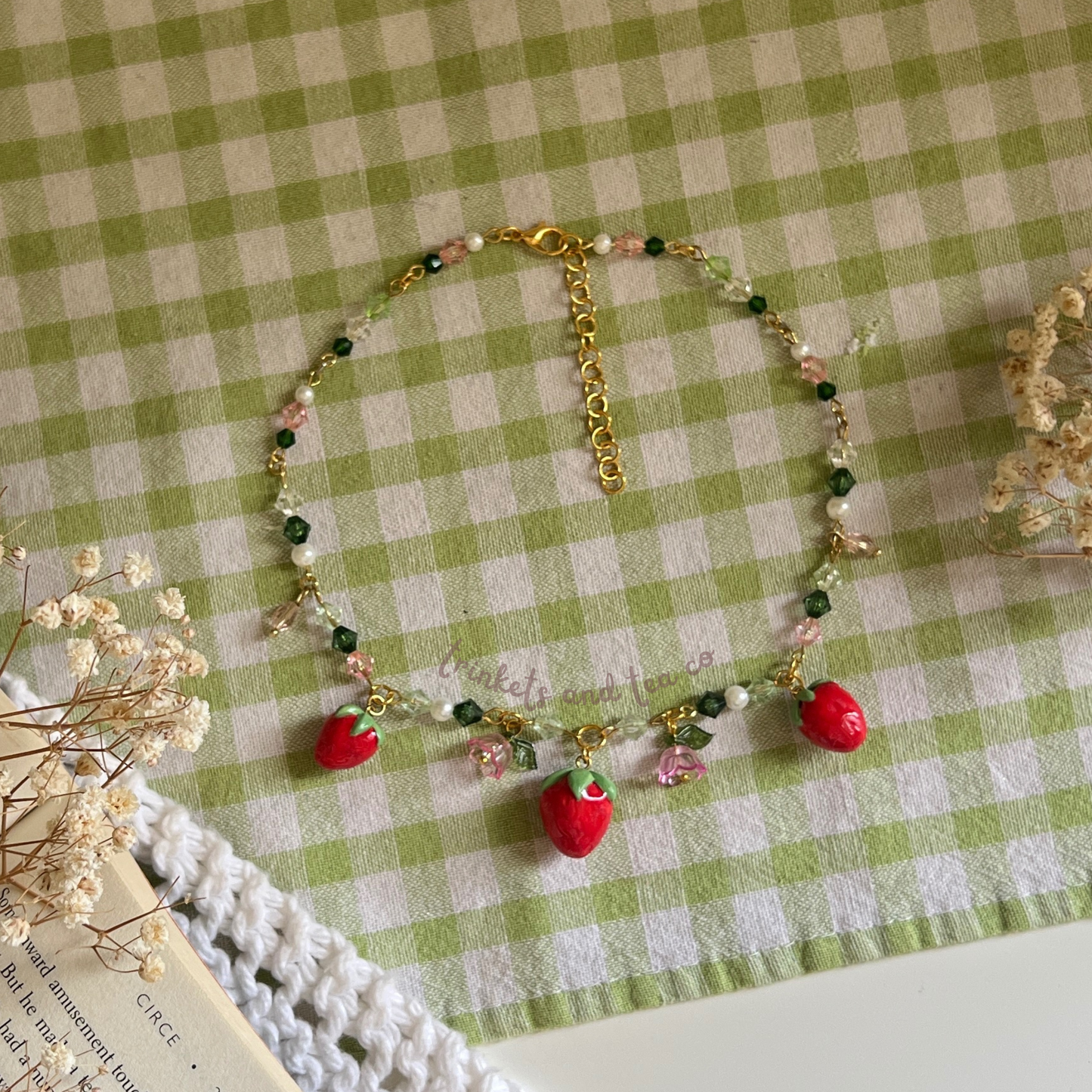 Strawberry Charm Necklace