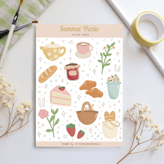 Summer Picnic Sticker Sheet