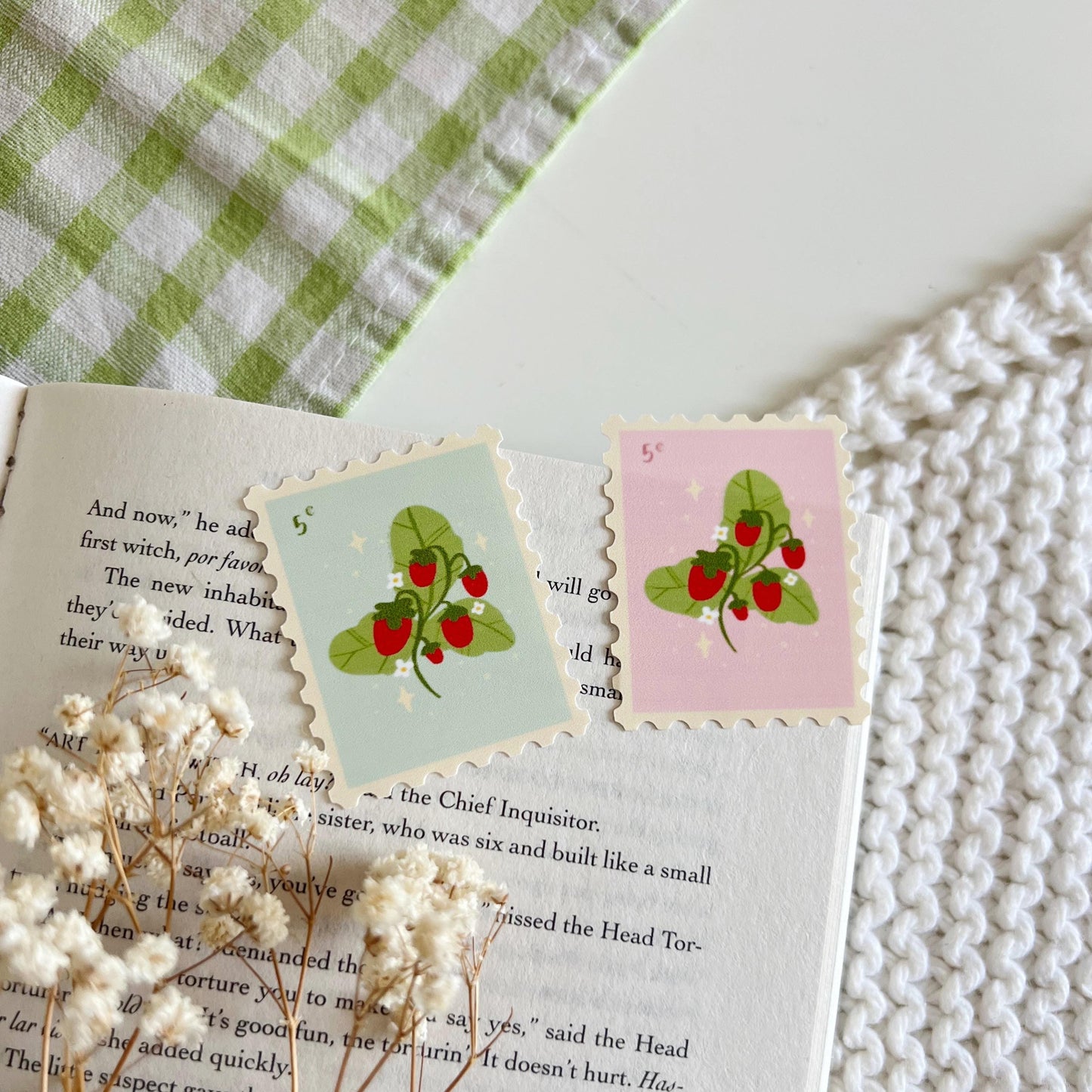 Strawberry Stamp Sticker