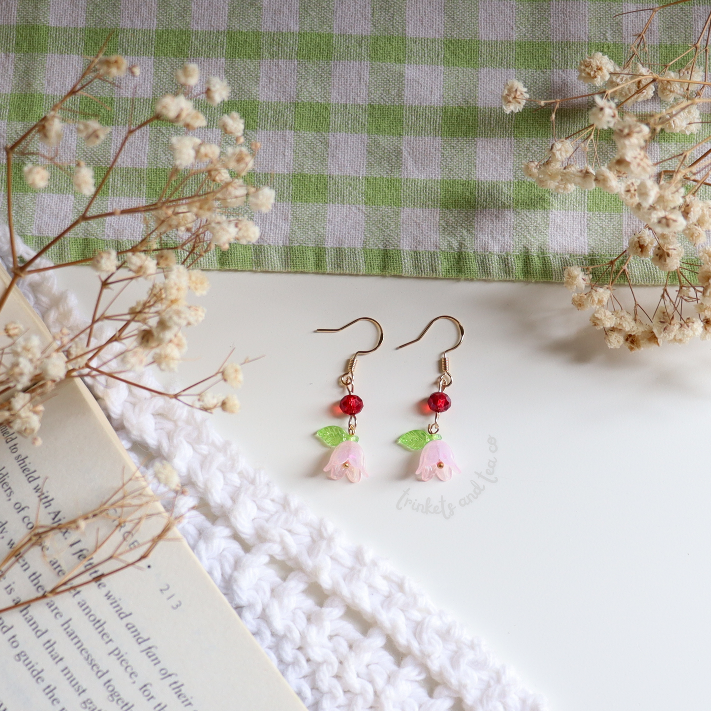 Crimson Fairy Earrings