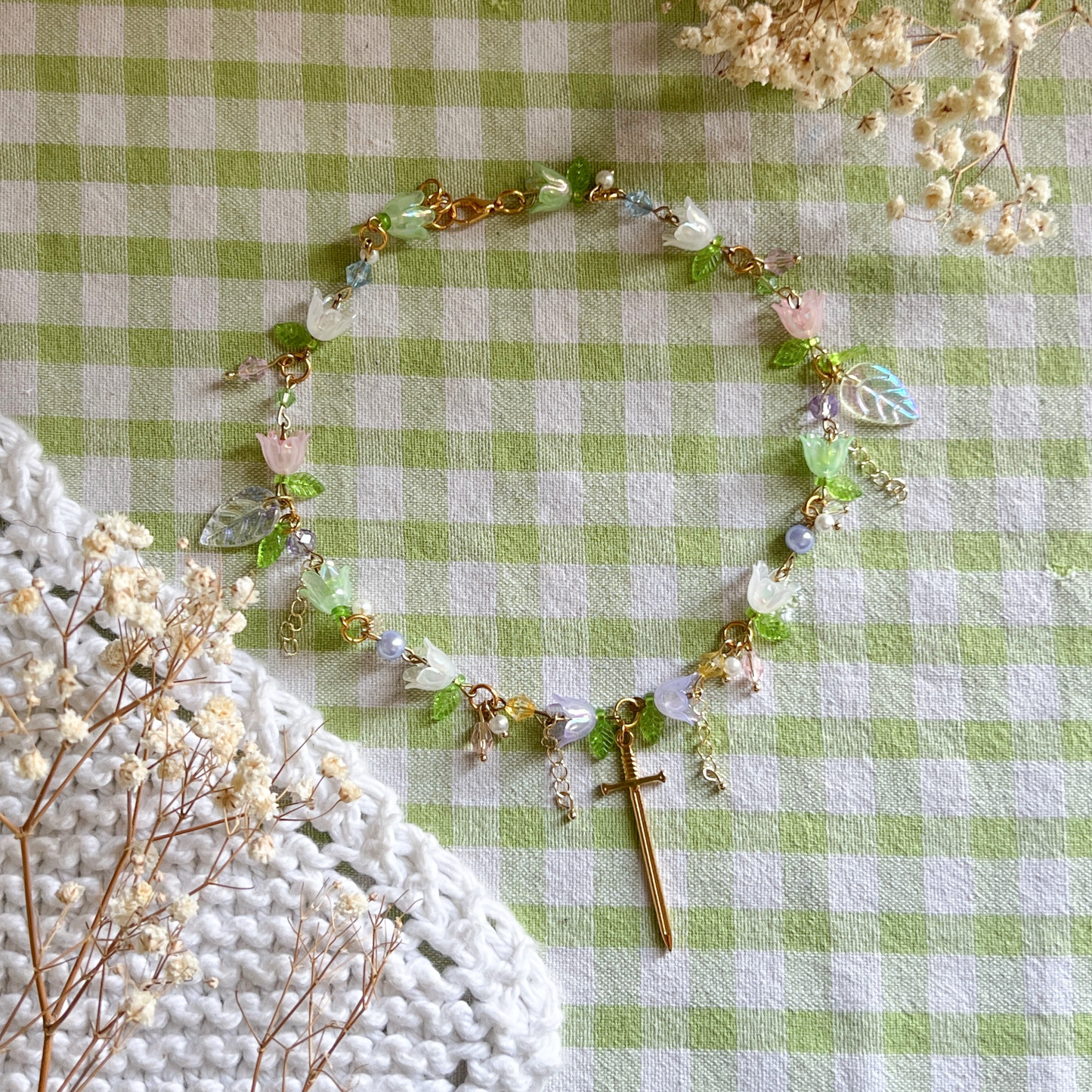 Pastel Sword Necklace