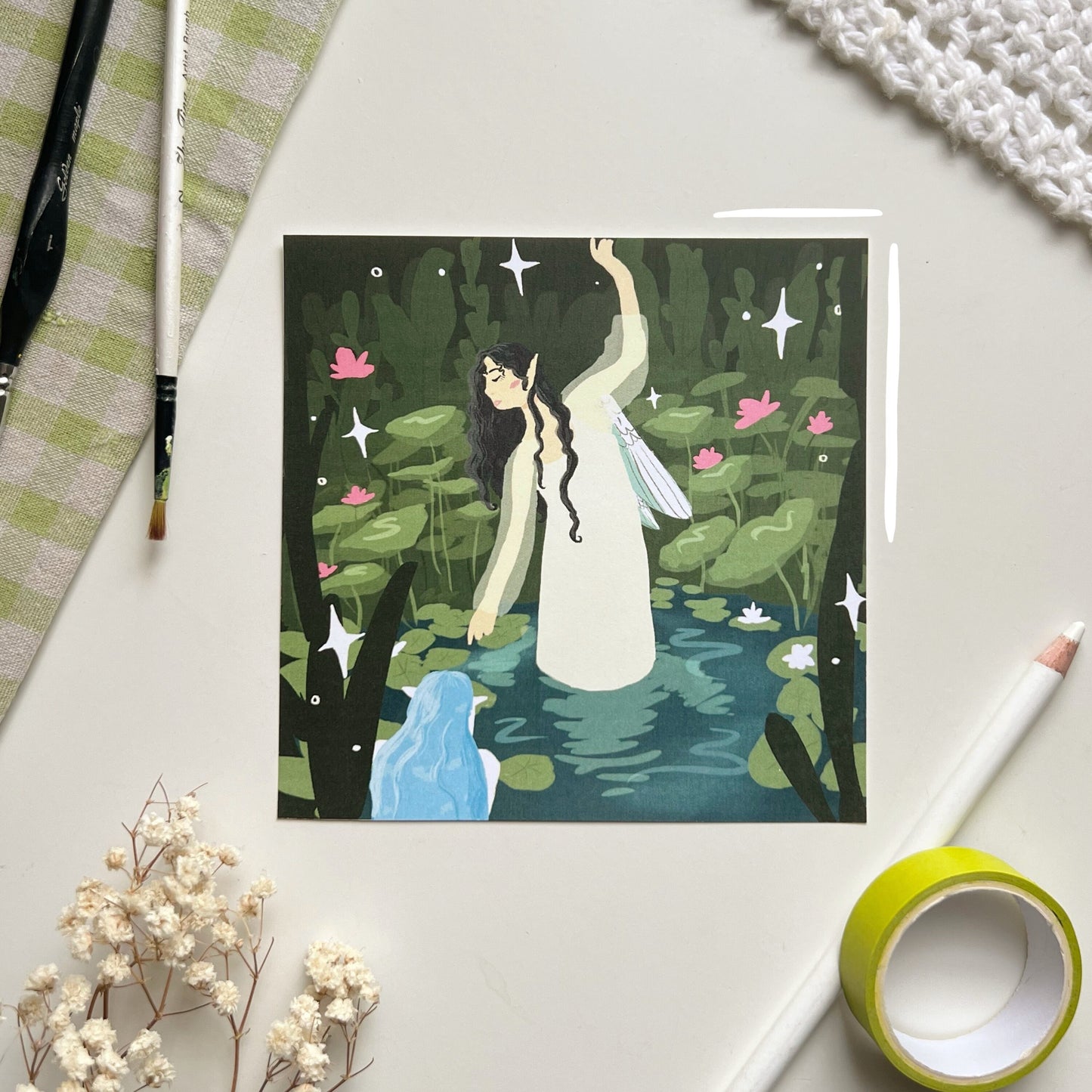 Fairy and Water Nymph Print