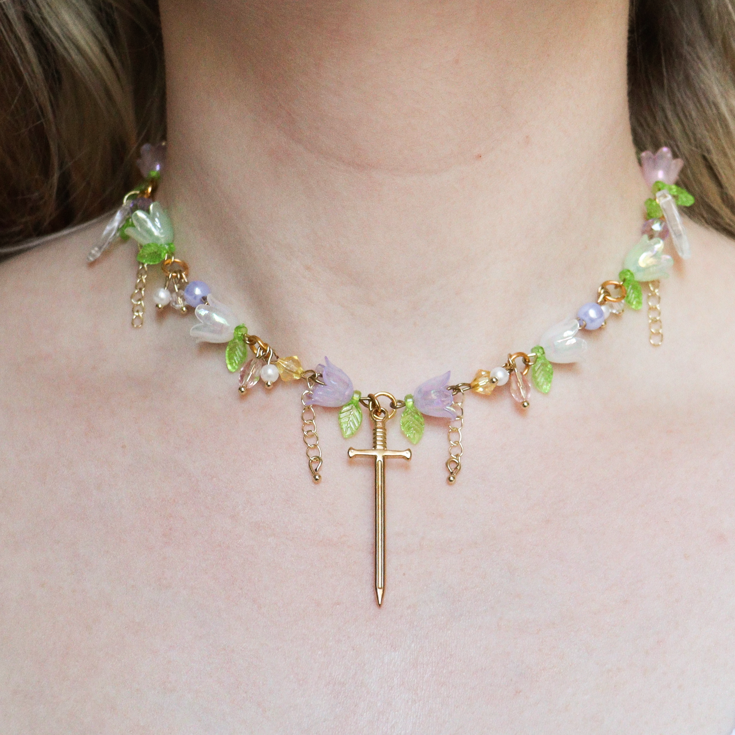 Pastel Sword Necklace