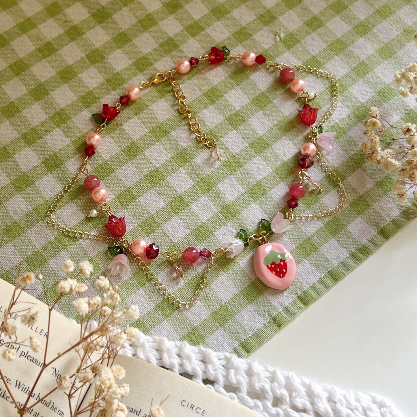 Strawberry Shortcake Necklace