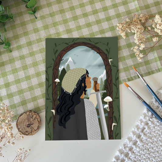 Lady Knight Art Print