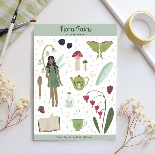 Flora Fairy Sticker Sheet