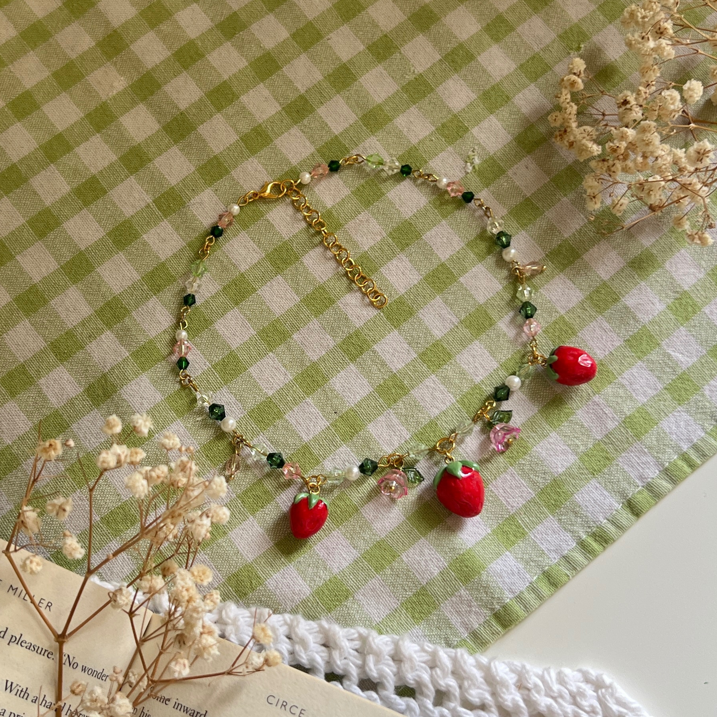 Strawberry Charm Necklace