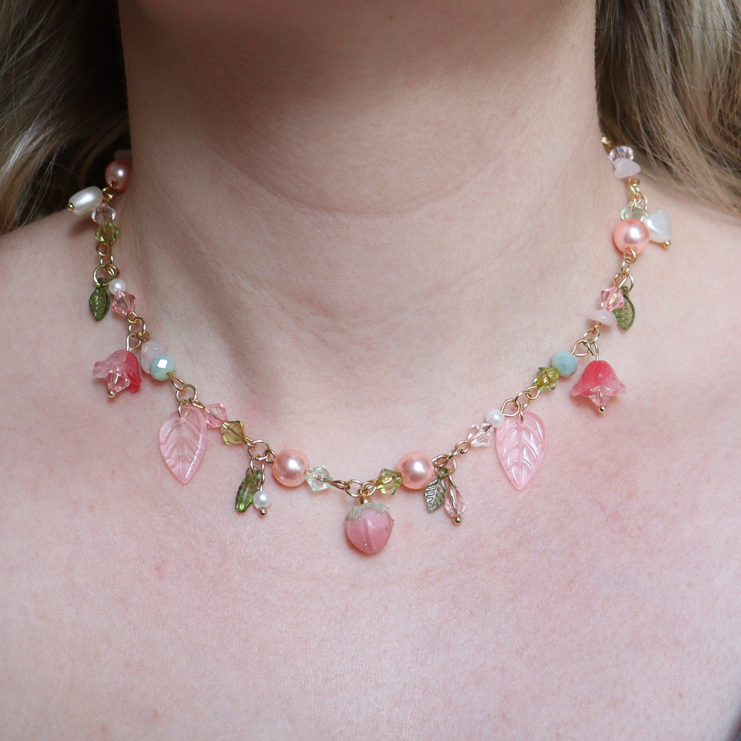 Blooming in Pink Necklace