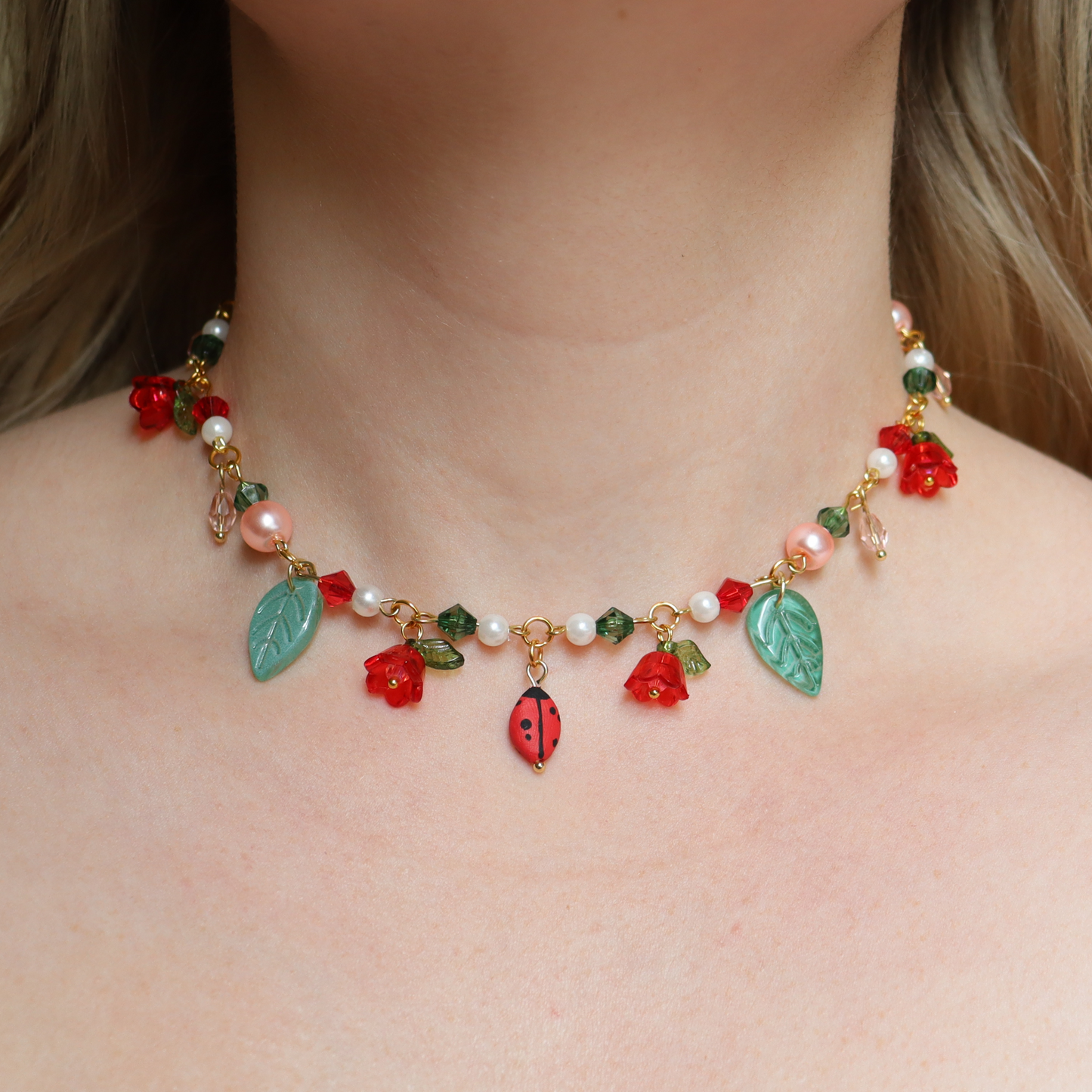 Ladybug Charm Necklace