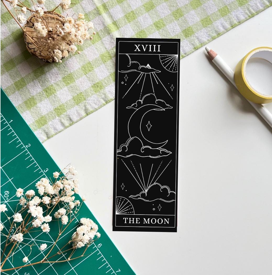 The Moon Tarot Bookmark