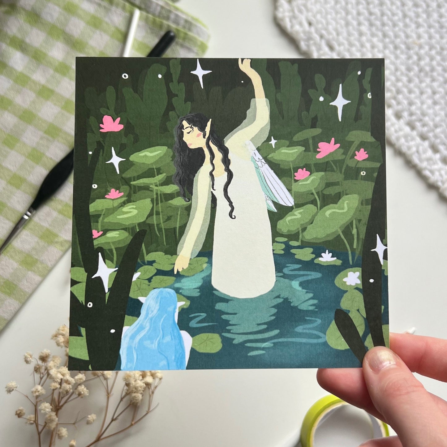 Fairy and Water Nymph Print