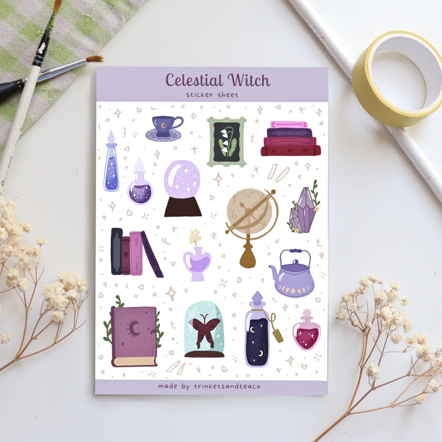 Celestial Witch Sticker Sheet