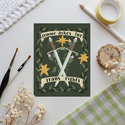 Trans Rights Art Print