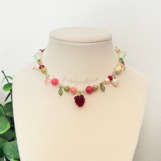 Raspberry Leaf Necklace