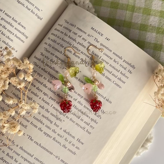 Raspberry Spring Earrings