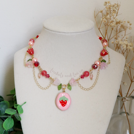Strawberry Shortcake Necklace