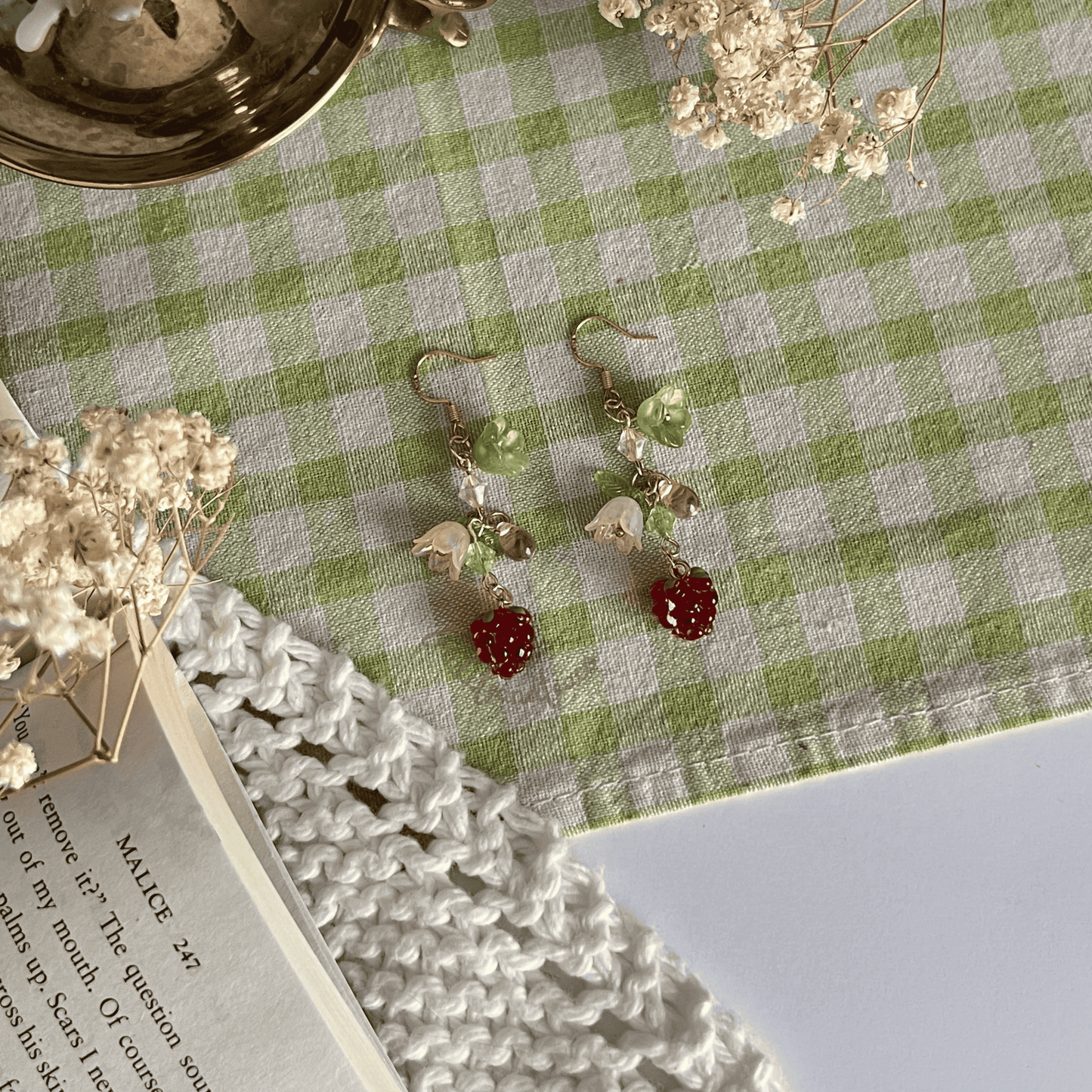 Raspberry Spring Earrings