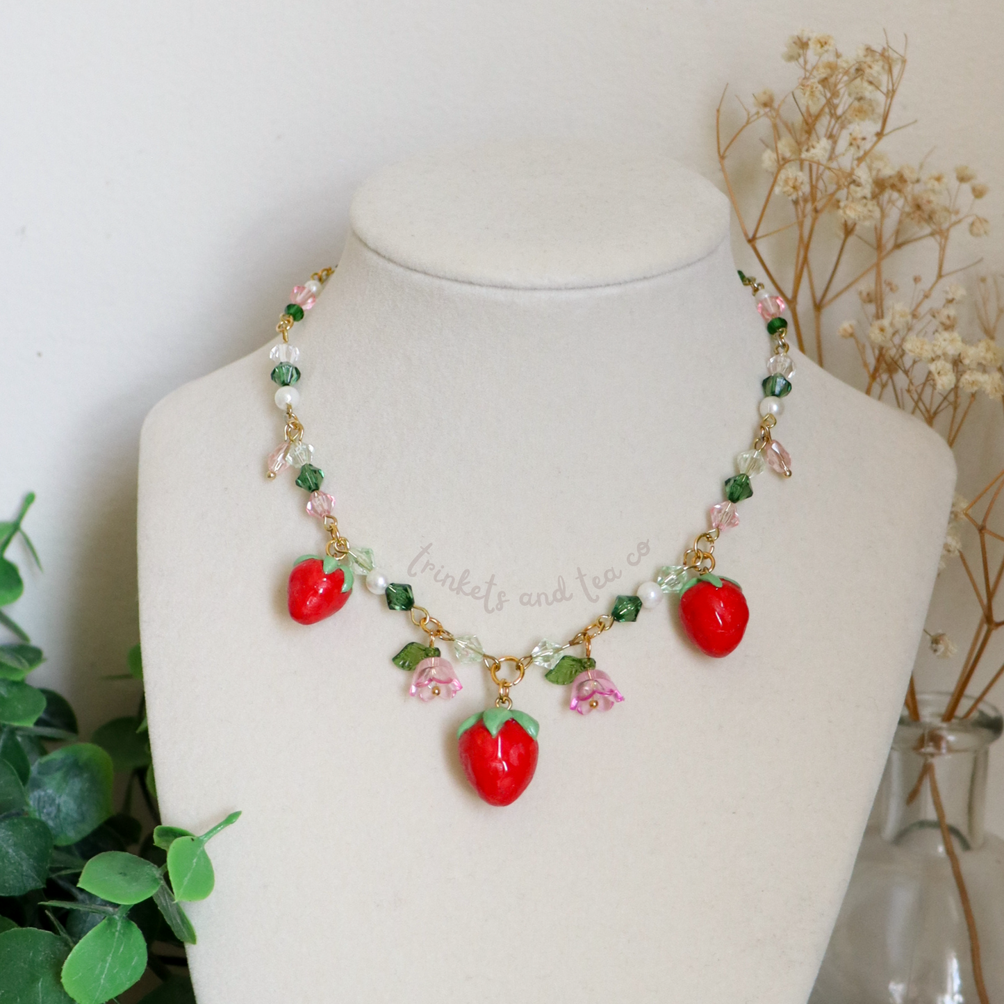 Strawberry Charm Necklace