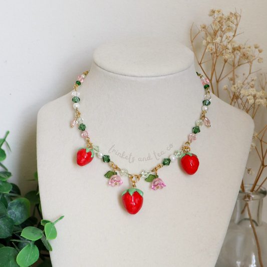Strawberry Charm Necklace